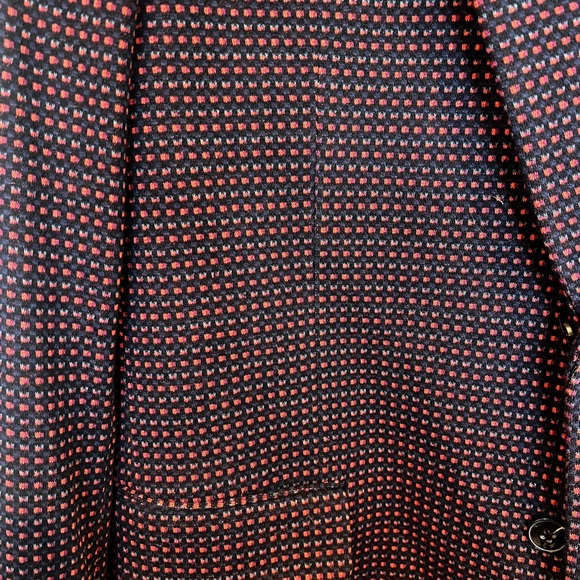 Scotch & Soda Sportscoast Blazer Mens Plaid Red and Dark Blue XL - Picture 8 of 8